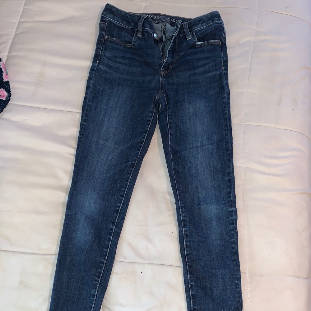 American Eagle High Rise Dark Wash Jeans